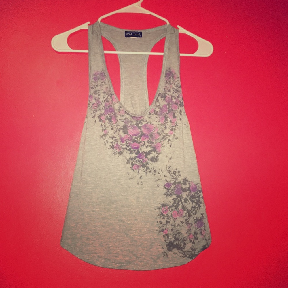 Wet seal floral tank top